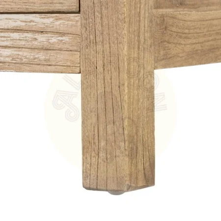 Mesita de noche natural en madera de mindi con cajón 43x34x55cm - Ixia - 605532IX - foto-secundaria-7