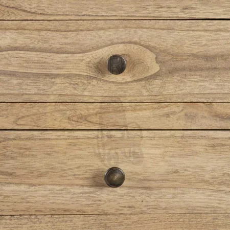 Mesita natural de madera mindi para dormitorio con cajón 44x34x77cm - Ixia - 605533IX - foto-secundaria-4