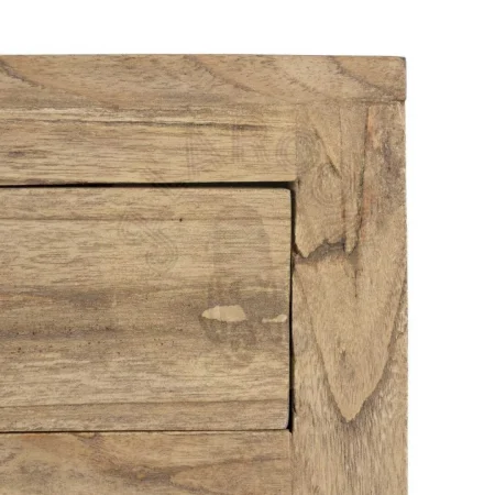 Mesita natural de madera mindi para dormitorio con cajón 44x34x77cm - Ixia - 605533IX - foto-secundaria-5