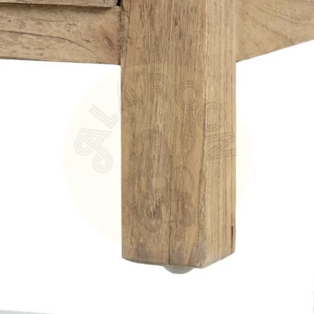 Mesita natural de madera mindi para dormitorio con cajón 44x34x77cm - Ixia - 605533IX - foto-secundaria-7
