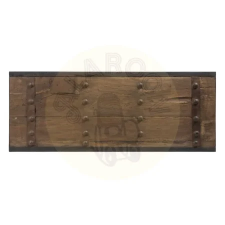 Mesa de centro madera de olmo reciclada natural y negro 165x64x55cm - Ixia - 605549IX - foto-secundaria-7
