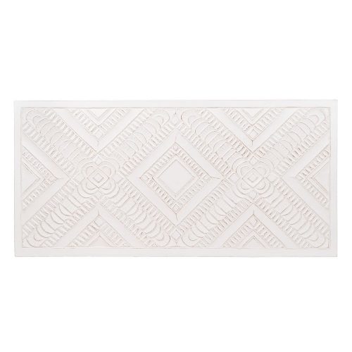 CABECERO BLANCO ROZADO DM DORMITORIO 160 X 80 CM IXIA