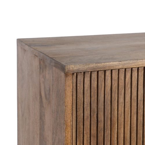 ARMARIO MARRÓN MADERA DE MANGO SALÓN 120 X 40 X 180 CM IXIA