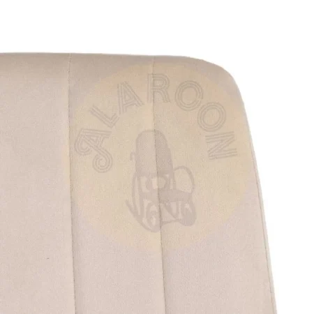 Silla beige de terciopelo para salón con estructura en DM y patas de hierro 45x51x88.50cm - Ixia - 606142IX - foto-secundaria-3