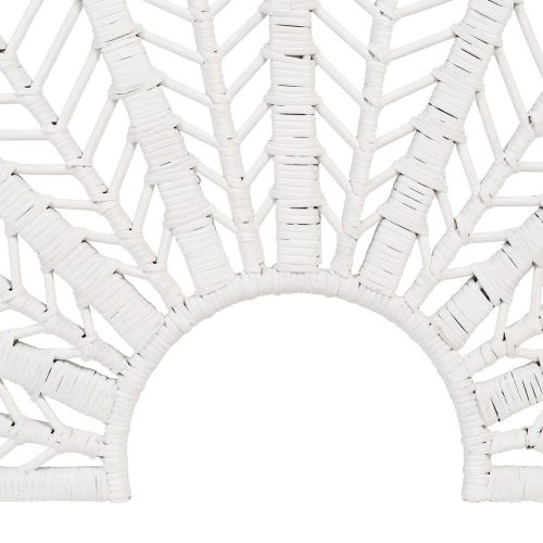 CABECERO BLANCO RATÁN DORMITORIO 160 X 3 X 87 CM IXIA
