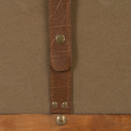 SET 3 BAÚLES NATURAL-VERDE TEJIDO-MADERA 90 X 47 X 45 CM IXIA