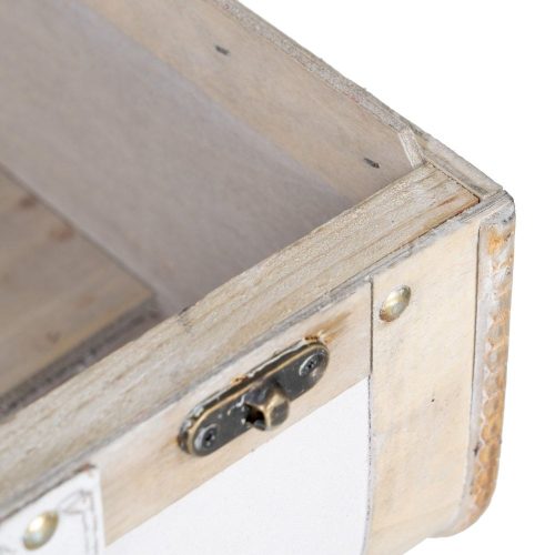 SET 2 MALETAS BLANCO-NATURAL DM-TEJIDO 42 X 35 X 21 CM IXIA