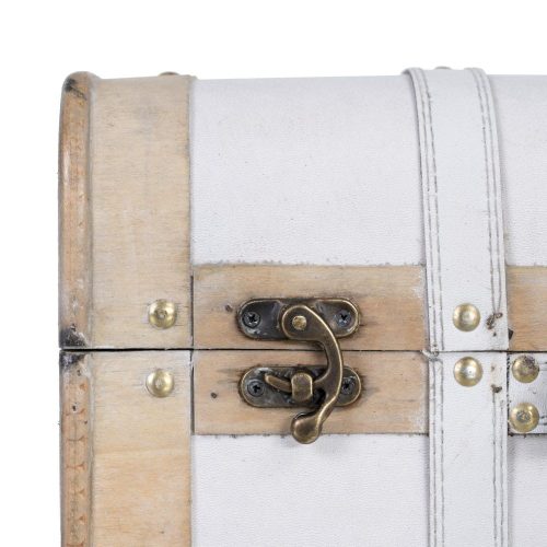 SET 2 MALETAS BLANCO-NATURAL DM-TEJIDO 42 X 35 X 21 CM IXIA