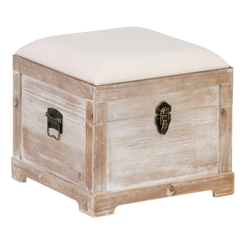SET 3 BAÚLES NATURAL-CREMA DM-TEJIDO 80 X 40 X 42 CM IXIA