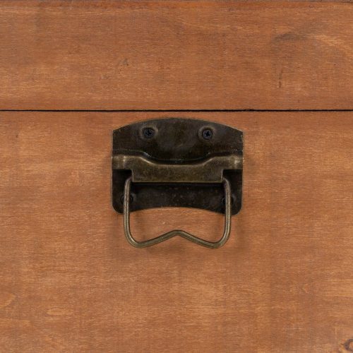 SET 2 BAÚLES NATURAL TEJIDO-MADERA 45 X 30 X 29 CM IXIA