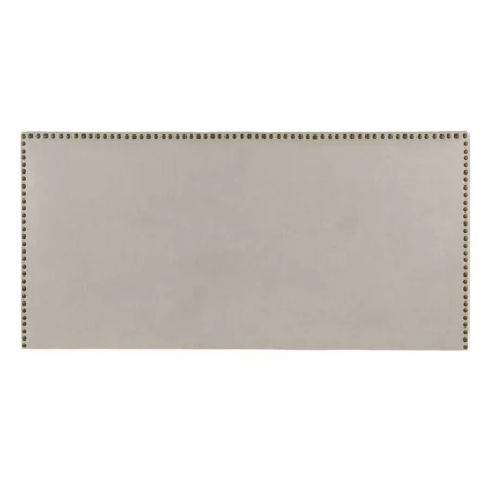 Cabecero tapizado beige grisáceo tejido y madera 160x4x80cm - Ixia - 606704IX - foto-blanco