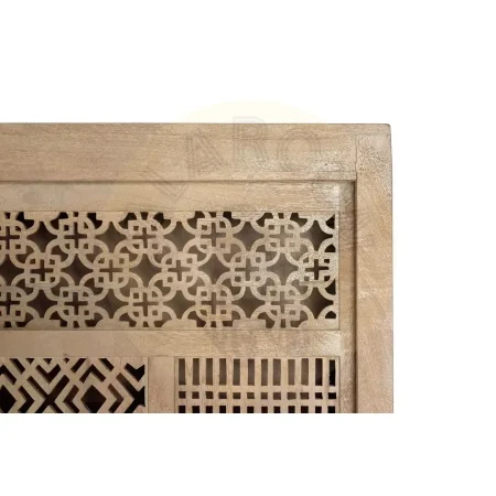 Alacena Style 2 puertas correderas madera de mango maciza base de metal estantes interiores diseño contemporáneo artesanal 140x40x170cm - Giner y Colomer - 6070GYC - foto-secundaria-4