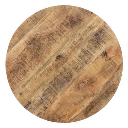 Mesa de centro en madera de mango y hierro acabado natural y negro 80x80x45cm - Ixia - 607327IX - foto-secundaria-5