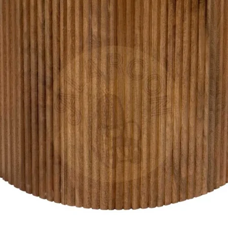 Mesa de comedor en mármol y madera de mango color natural crema 120x120x74cm - Ixia - 607491IX - foto-secundaria-4