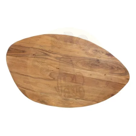 Set de 2 mesas de centro en madera de acacia y hierro color natural 110x63x40cm - Ixia - 607507IX - foto-secundaria-7