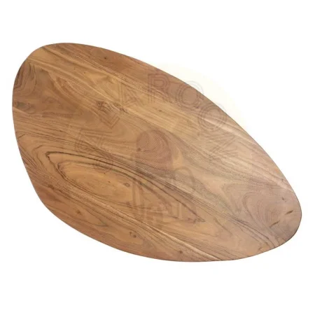 Set de 2 mesas de centro en madera de acacia y hierro color natural 110x63x40cm - Ixia - 607507IX - foto-secundaria-8