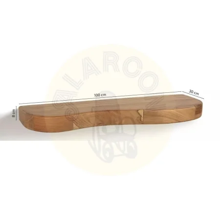 Consola flotante de acacia Barcelona con cajón integrado 100x30x8cm - Moycor - 6080212MYC - foto-medidas