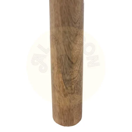 Taburete de fibra natural y madera para salón 40x40x40cm - Ixia - 608027IX - foto-secundaria-5