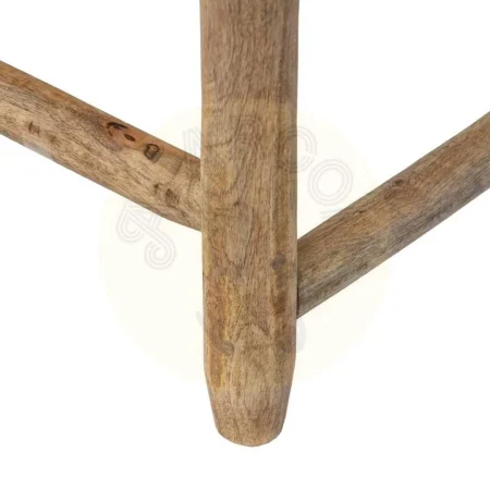 Banqueta de fibra natural y madera de mango para salón 92x42x41cm - Ixia - 608029IX - foto-secundaria-5