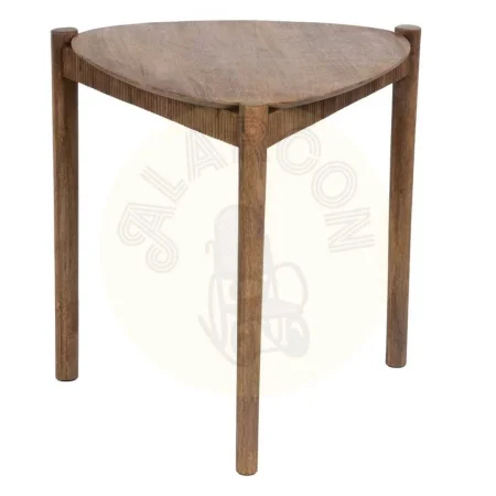 Juego de 2 mesas auxiliares en madera de mango acabado natural 58x56x56cm - Ixia - 608171IX - foto-secundaria-1