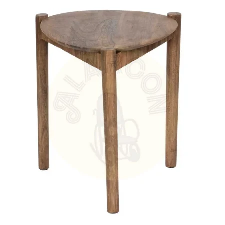 Juego de 2 mesas auxiliares en madera de mango acabado natural 58x56x56cm - Ixia - 608171IX - foto-secundaria-2