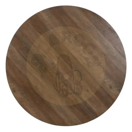 Mesa de comedor para salón marrón y negro en DM y metal 120x120x75cm - Ixia - 608698IX - foto-secundaria-6