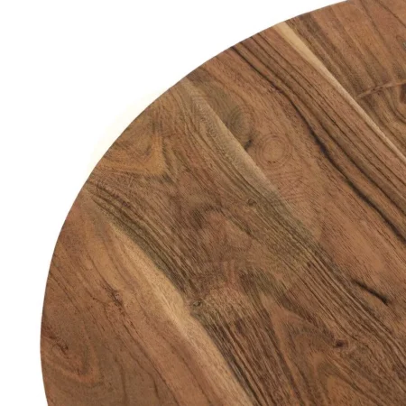 Set de 3 mesas de centro en madera de acacia y hierro acabado natural 50x50x45cm - Ixia - 608748IX - foto-secundaria-4