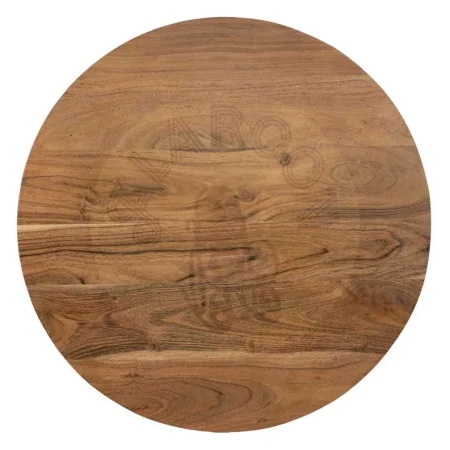 Set de 3 mesas de centro en madera de acacia y hierro acabado natural 50x50x45cm - Ixia - 608748IX - foto-secundaria-7