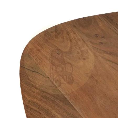 Set de 3 mesas de centro en madera de acacia y hierro color natural 86x81x43cm - Ixia - 608754IX - foto-secundaria-4