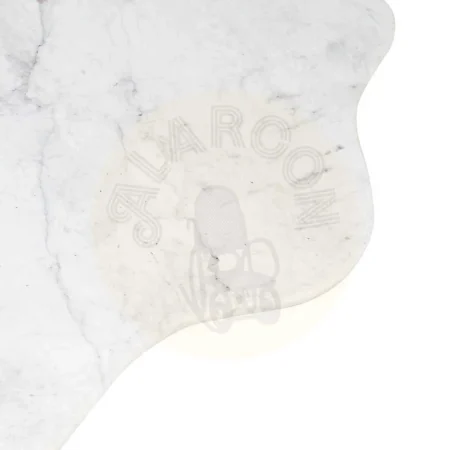 Mesa de centro blanco y natural en mármol y madera de mango 135x80x35cm - Ixia - 608770IX - foto-secundaria-4