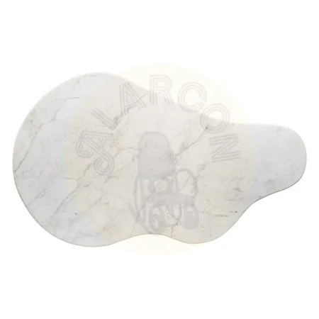 Mesa de centro blanco y natural en mármol y madera de mango 135x80x35cm - Ixia - 608770IX - foto-secundaria-6