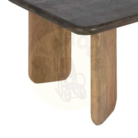 Mesa de centro madera de mango natural marrón 120x60x45cm - Ixia - 608868IX - foto-secundaria-4