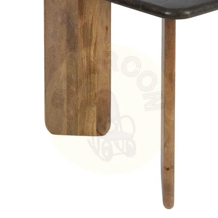 Mesa de comedor en madera de mango natural marrón 200x100x76cm - Ixia - 608869IX - foto-secundaria-4