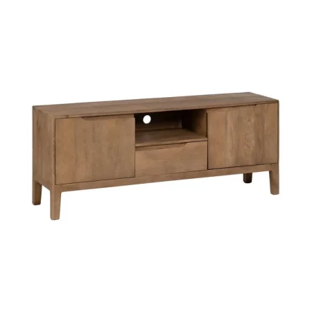 Mueble TV en madera de mango acabado natural para salón 150x40x60cm - Ixia - 608888IX - foto-blanco