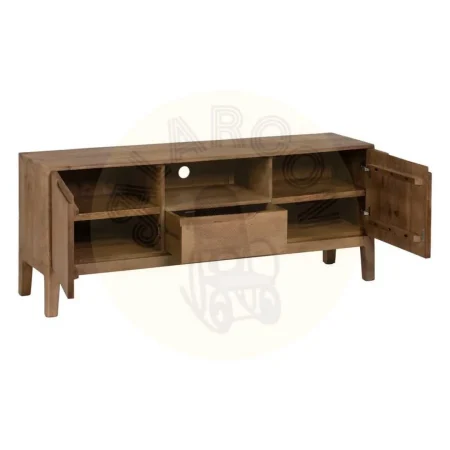 Mueble TV en madera de mango acabado natural para salón 150x40x60cm - Ixia - 608888IX - foto-secundaria-1