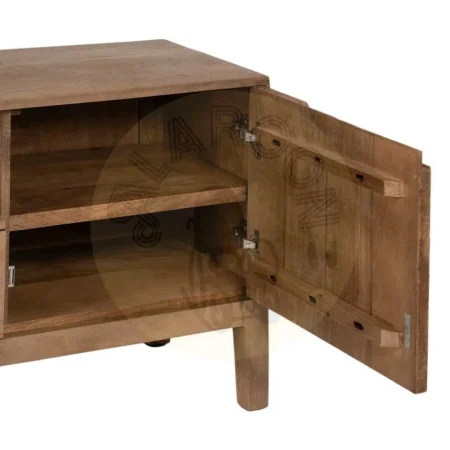 Mueble TV en madera de mango acabado natural para salón 150x40x60cm - Ixia - 608888IX - foto-secundaria-5