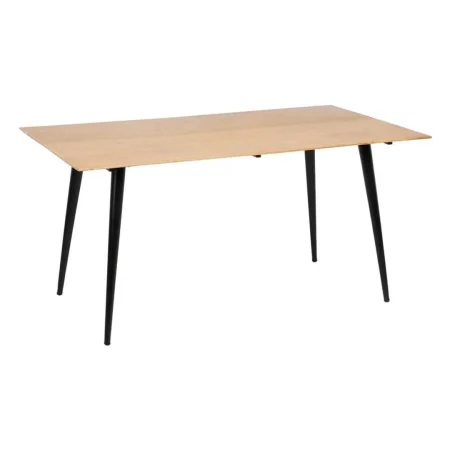 Mesa de comedor sobre madera de acacia natural estructura de hierro negro 160x90x77cm - Ixia - 608911IX - foto-blanco