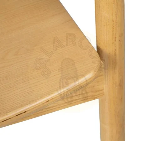 Silla de madera de olmo natural con asiento en DM para salón 55x60x77cm - Ixia - 609024IX - foto-secundaria-5