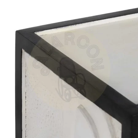 Mueble recibidor blanco y negro en madera de mango y hierro 102x41x93cm - Ixia - 609270IX - foto-secundaria-2