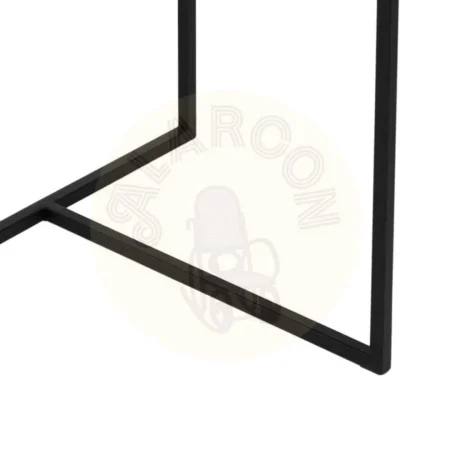 Mesita metálica con espejo negro para salón 59x59x67.50cm - Ixia - 609370IX - foto-secundaria-3