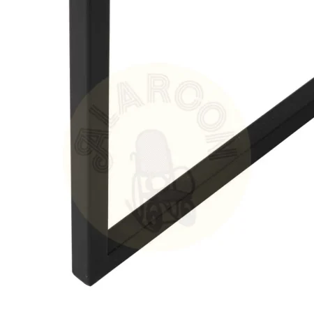 Mesita metálica con espejo negro para salón 59x59x67.50cm - Ixia - 609370IX - foto-secundaria-4