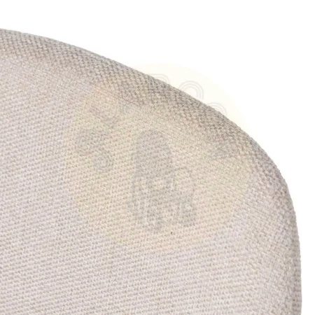 Silla tapizada crema en tejido poliéster con estructura metálica 43x52x87cm - Ixia - 609567IX - foto-secundaria-5