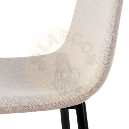 Taburete crema en tejido y metal para salón altura asiento 72cm 45.50x45x105.50cm - Ixia - 609574IX - foto-secundaria-6