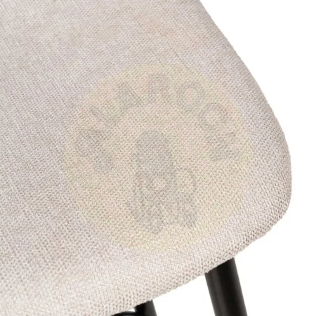 Taburete crema en tejido y metal para salón altura asiento 72cm 45.50x45x105.50cm - Ixia - 609574IX - foto-secundaria-7