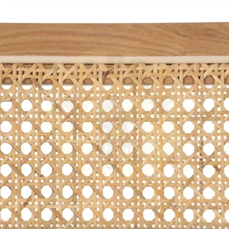 Silla con brazos en madera de haya y asiento de ratán natural 56x55x81cm - Ixia - 609989IX - foto-secundaria-9