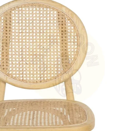 Silla de madera de olmo con asiento y respaldo de ratán natural 44.50x41.50x89cm - Ixia - 610045IX - foto-secundaria-3