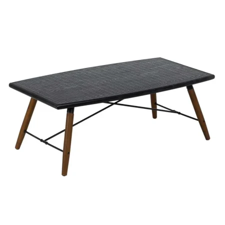 Mesa de centro negro y natural en DM y metal 109.50x60x40.50cm - Ixia - 610070IX - foto-blanco