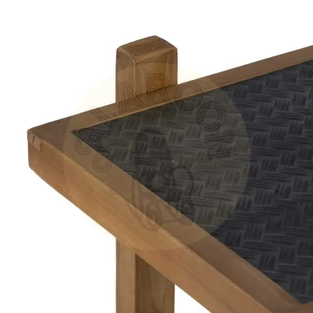 Estantería en DM y madera de abeto con estructura de hierro acabado negro y natural 107x40x80cm - Ixia - 610072IX - foto-secundaria-1