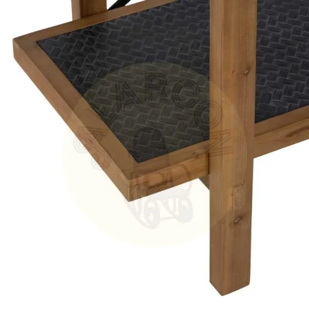 Estantería en DM y madera de abeto con estructura de hierro acabado negro y natural 107x40x80cm - Ixia - 610072IX - foto-secundaria-3