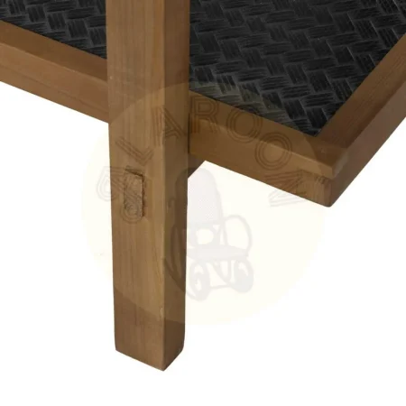Estantería en DM y madera de abeto con estructura de hierro acabado negro y natural 107x40x80cm - Ixia - 610072IX - foto-secundaria-6